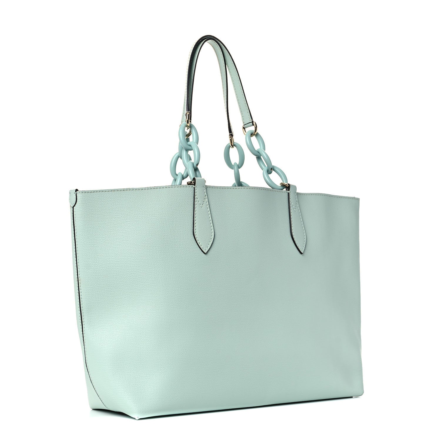 Burberry Calfskin Haymarket Check Medium Reversible Tote Pale Opal 4 of 21