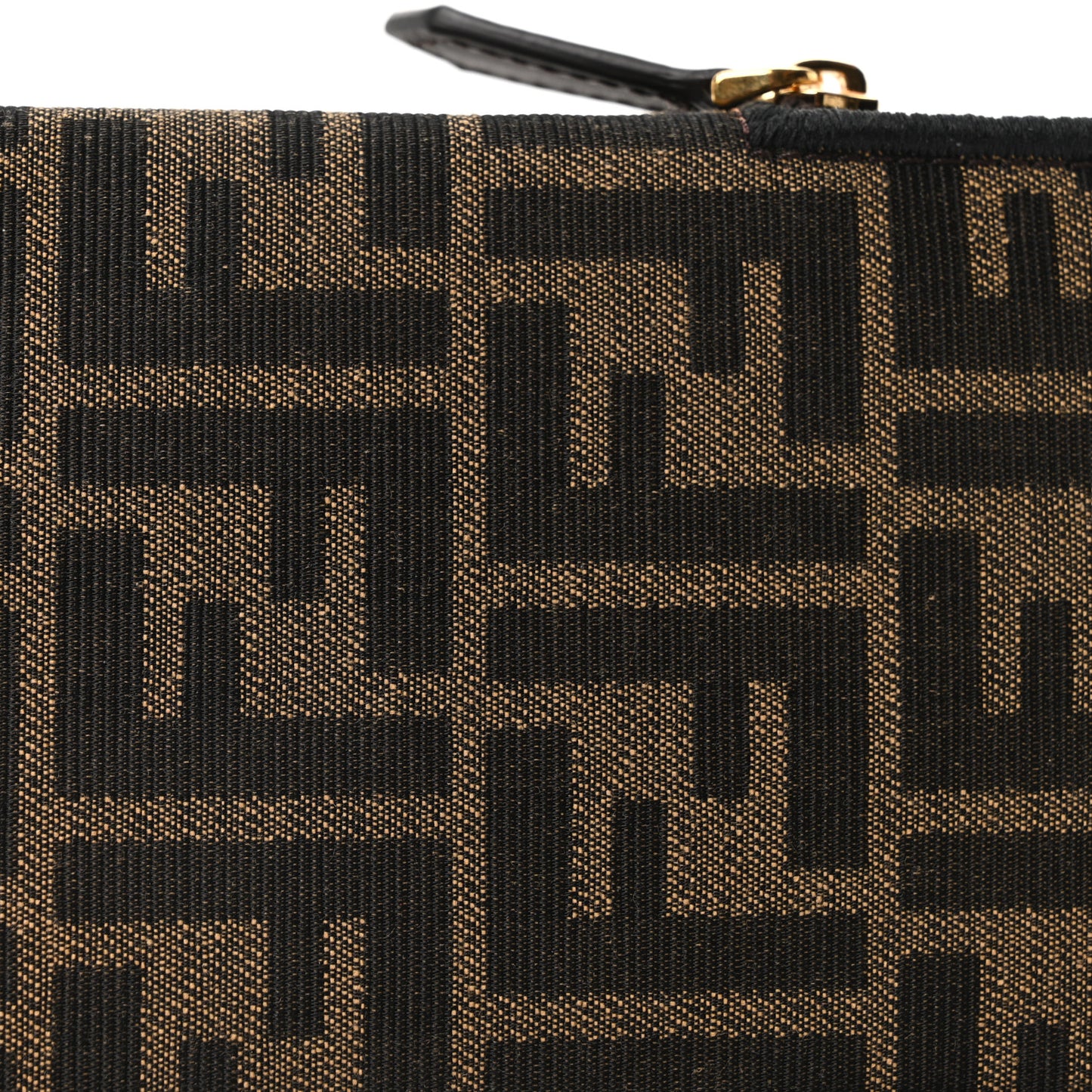 Fabric Jacquard FF 1974 Cell Pocket Strap You Tobacco Moro Black