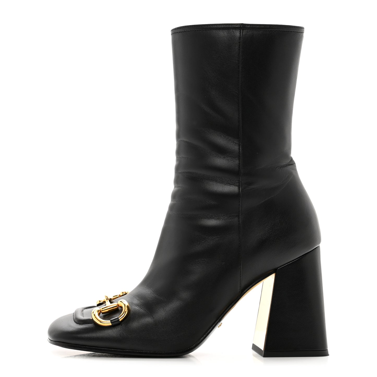 Nappa Horsebit Ankle Boots 39.5 Black
