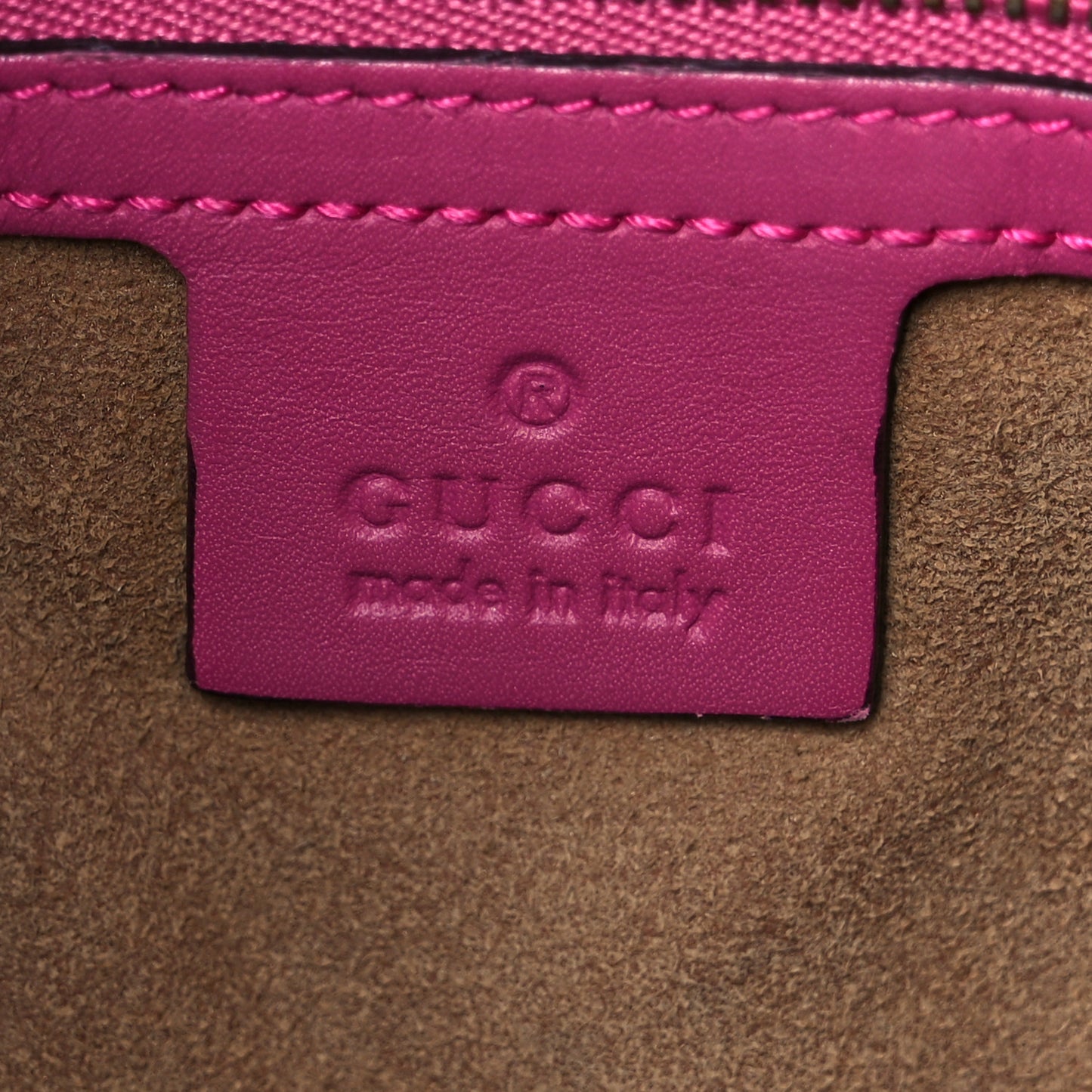 GG Supreme Monogram Linea A Foldover Tote Beige Hibiscus Red New Rosette