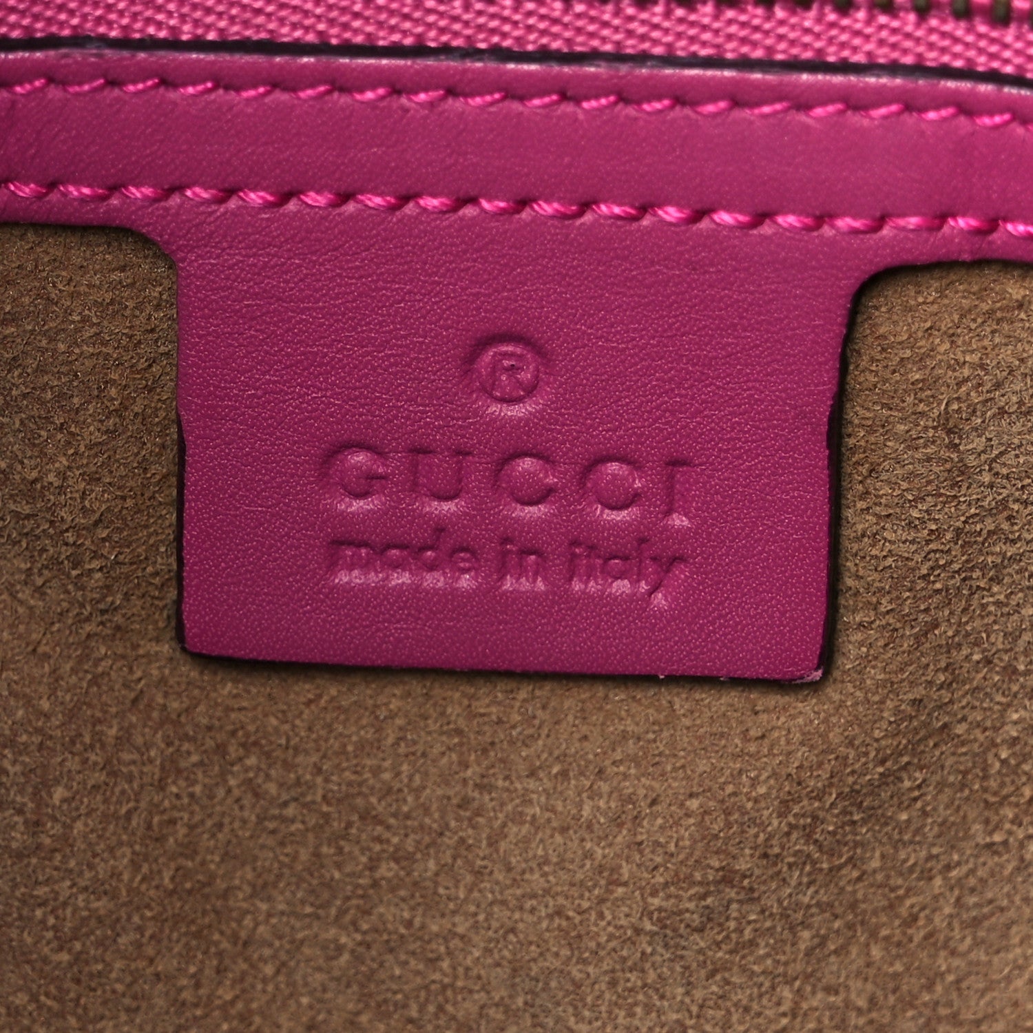 Gucci GG Supreme Monogram Linea A Foldover Tote Beige Hibiscus Red New Rosette 6 of 13
