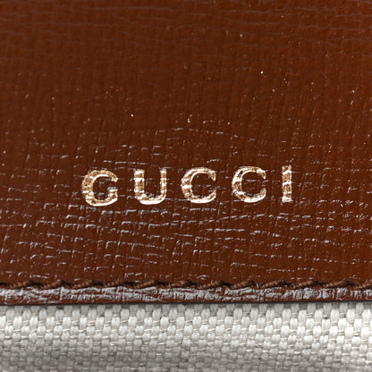 Gucci GG Supreme Monogram Web Mini Horsebit 1955 Shoulder Bag Beige Brown Sugar 6 of 12