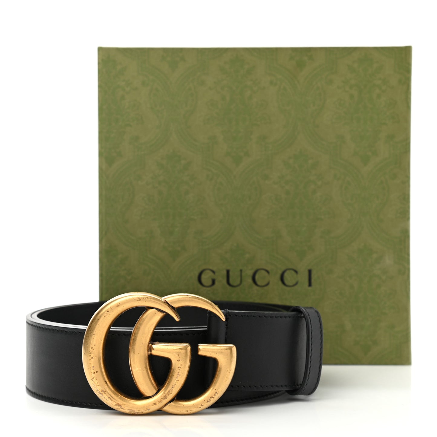 Calfskin Double G 40mm Belt 80 32 Black