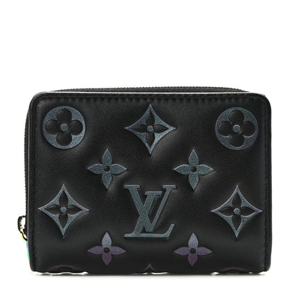 Louis Vuitton Lambskin Embossed Monogram Lou Coussin Wallet Black 1 of 7