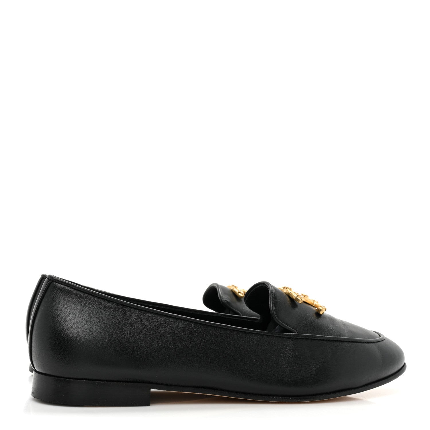 Chanel Lambskin Pearl CC Loafers 39 Black 4 of 11