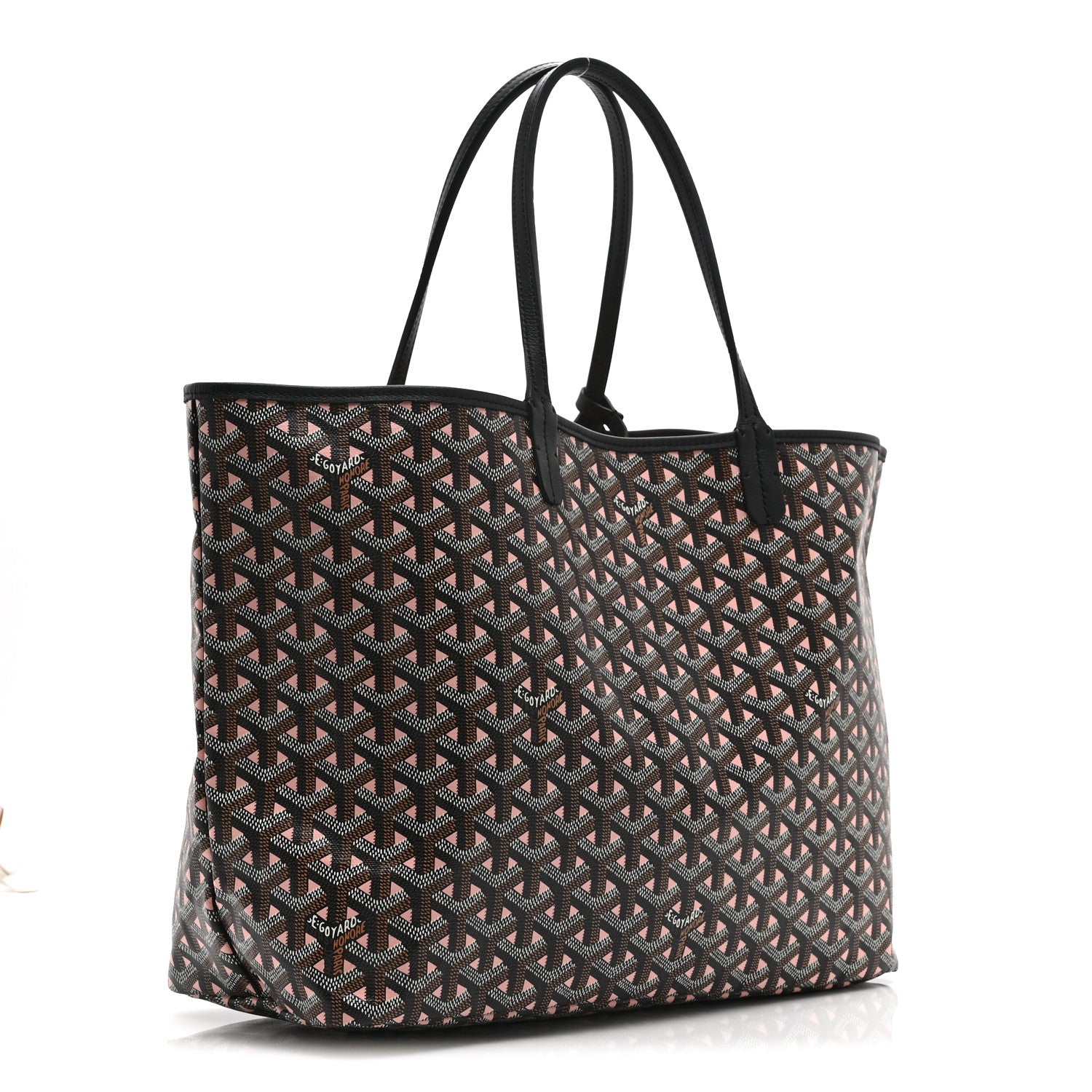 Goyard Goyardine Saint Louis Claire Voie PM Black Pink 4 of 11