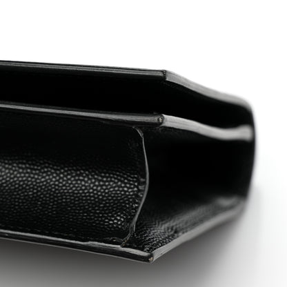 Saint Laurent Grain De Poudre Classic Monogram Kate Clutch Black 13 of 13