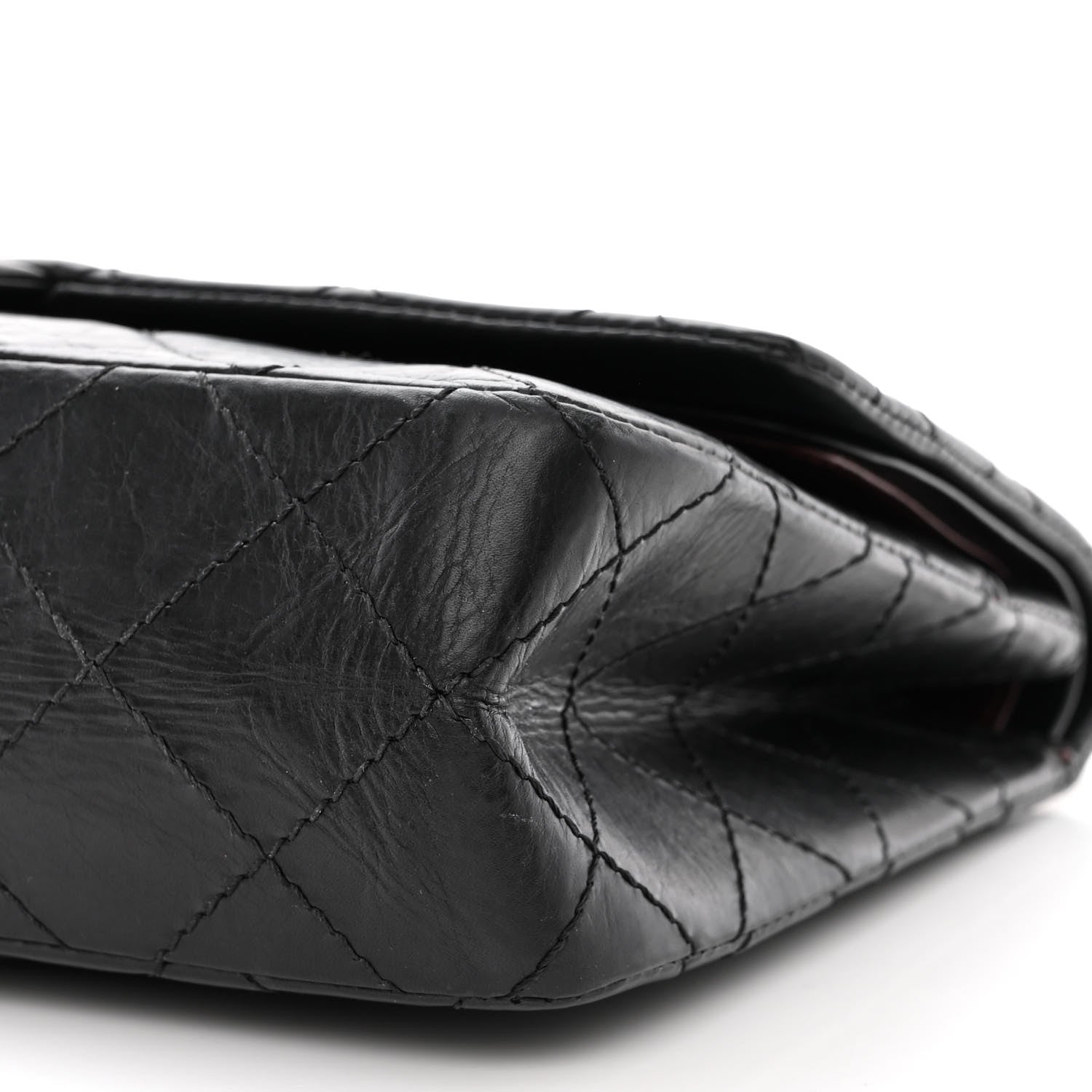 Chanel Aged Calfskin Quilted 50th Anniversary 2.55 Reissue 227 Flap Black 11 of 15
