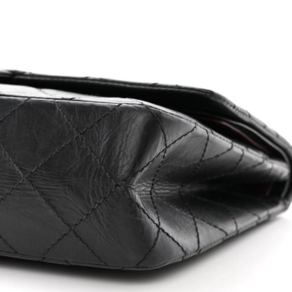 Chanel Aged Calfskin Quilted 50th Anniversary 2.55 Reissue 227 Flap Black 11 of 15