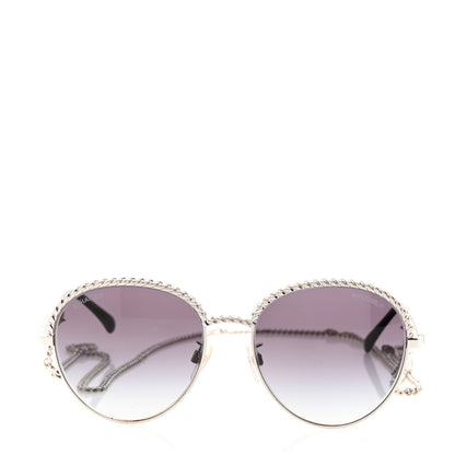 Chanel Round Chain Sunglasses 4242 Grey 2 of 7