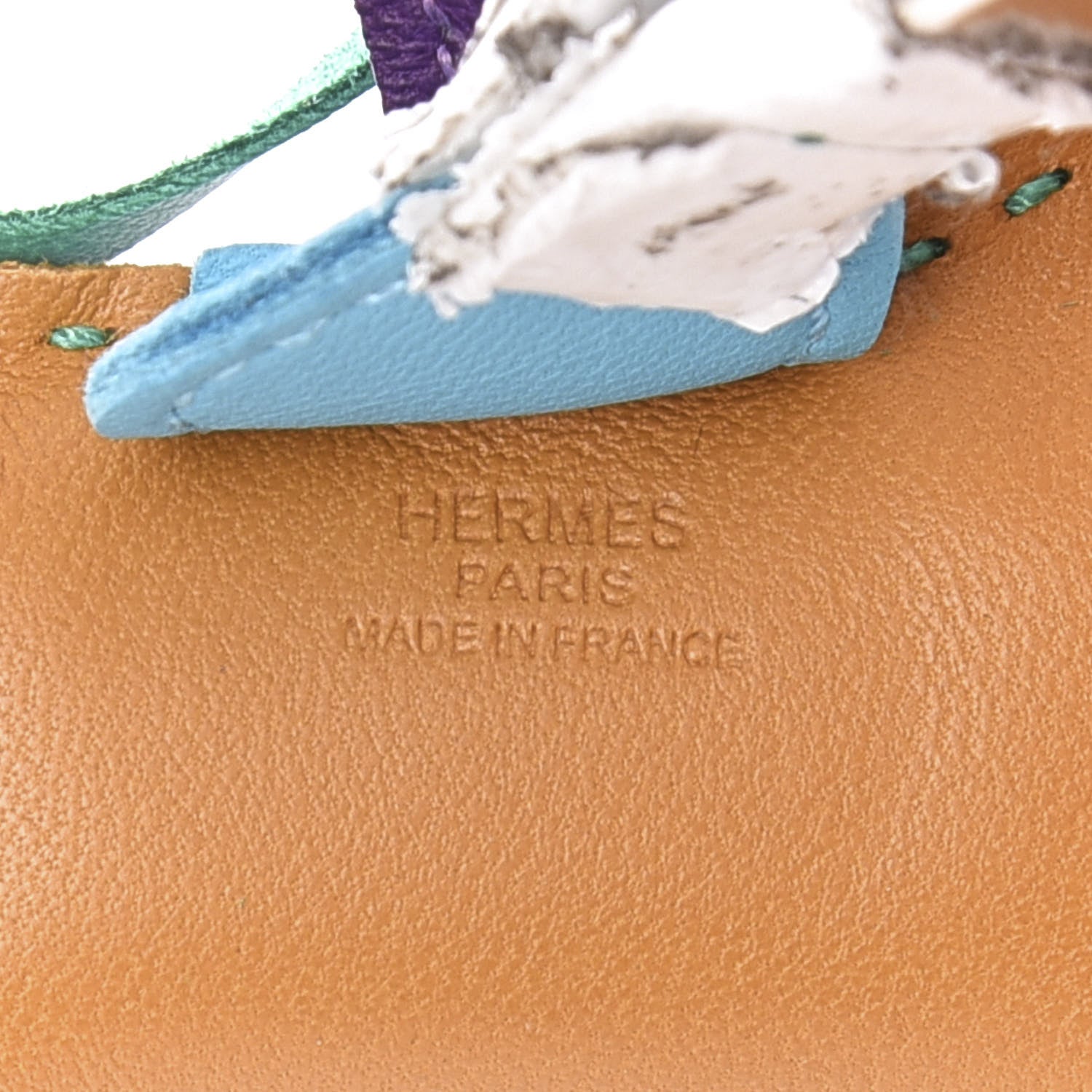 Hermes Milo Lambskin Grigri Rodeo Bag Charm PM Multicolor 3 of 4