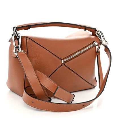 Loewe Calfskin Small Puzzle Bag Tan 3 of 9