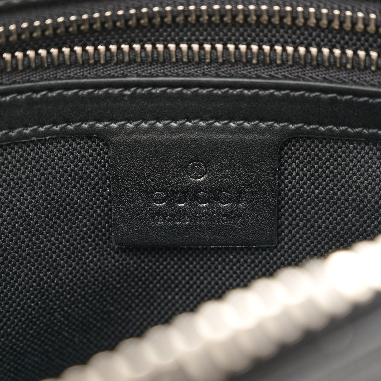 Soft GG Supreme Monogram Web Belt Bag Black Grey