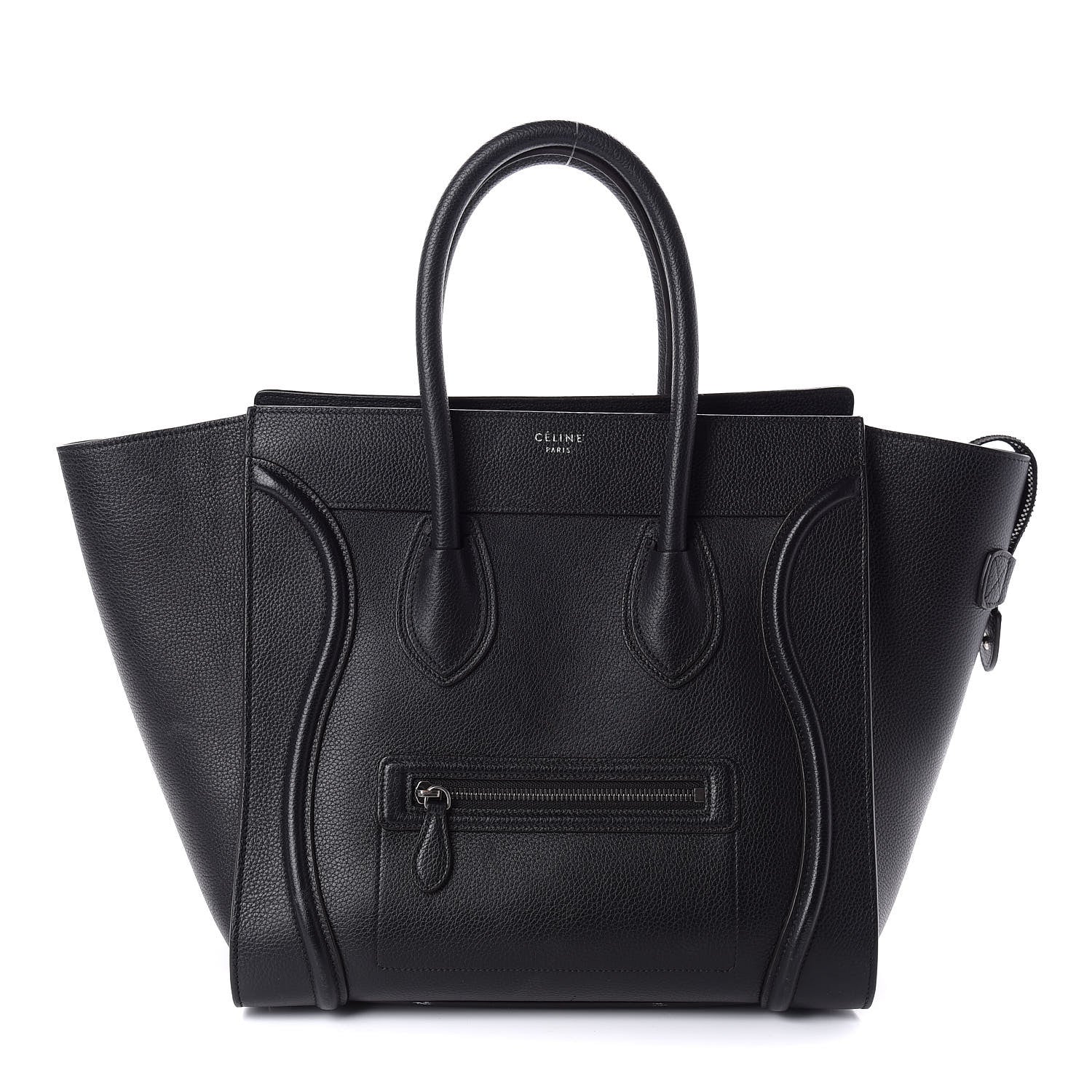 Celine Drummed Calfskin Mini Luggage Black 1 of 12
