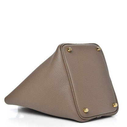 Hermes Taurillon Clemence Picotin Lock 18 PM Etoupe 4 of 9