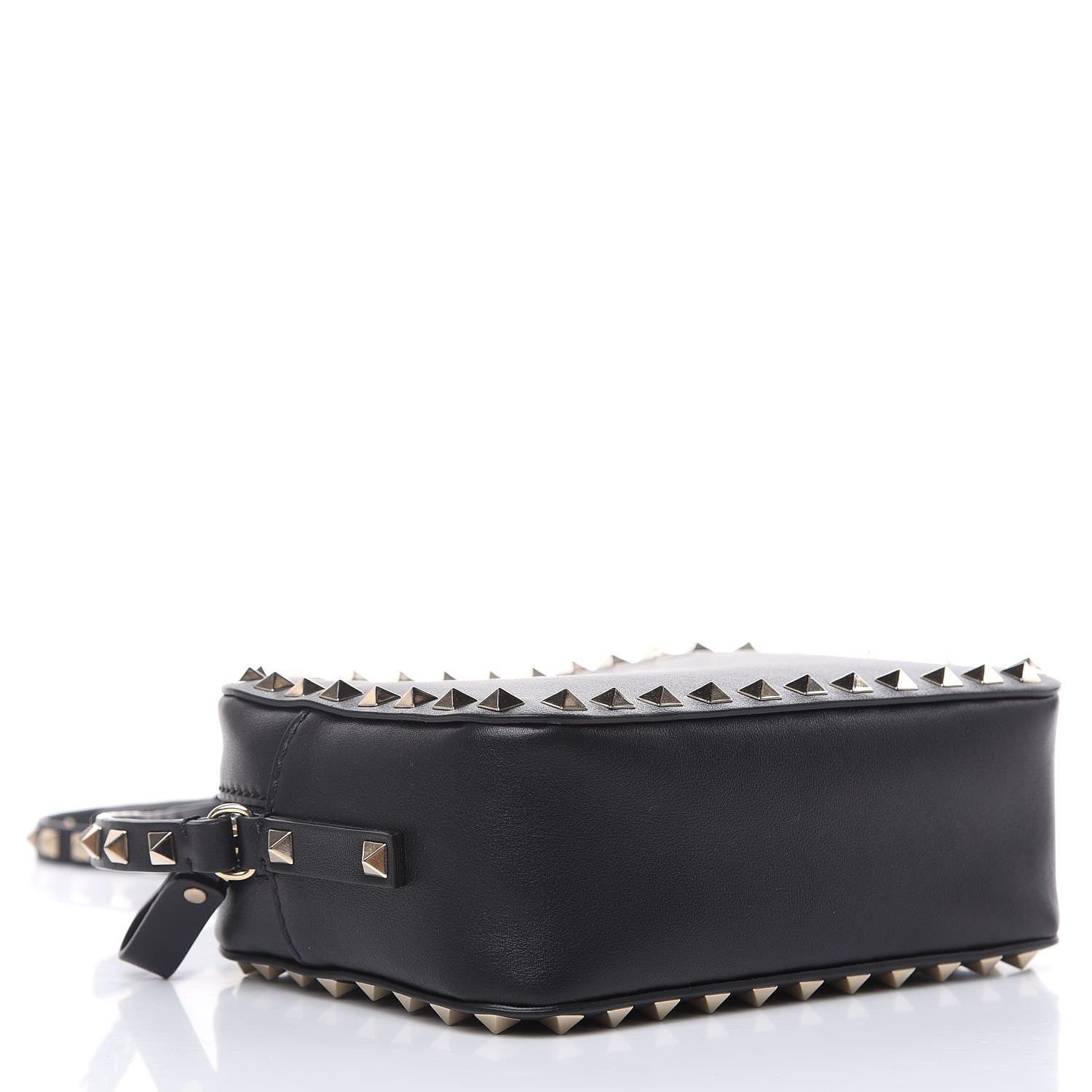 Valentino Garavani Calfskin Rockstud Camera Crossbody Bag Black 4 of 9