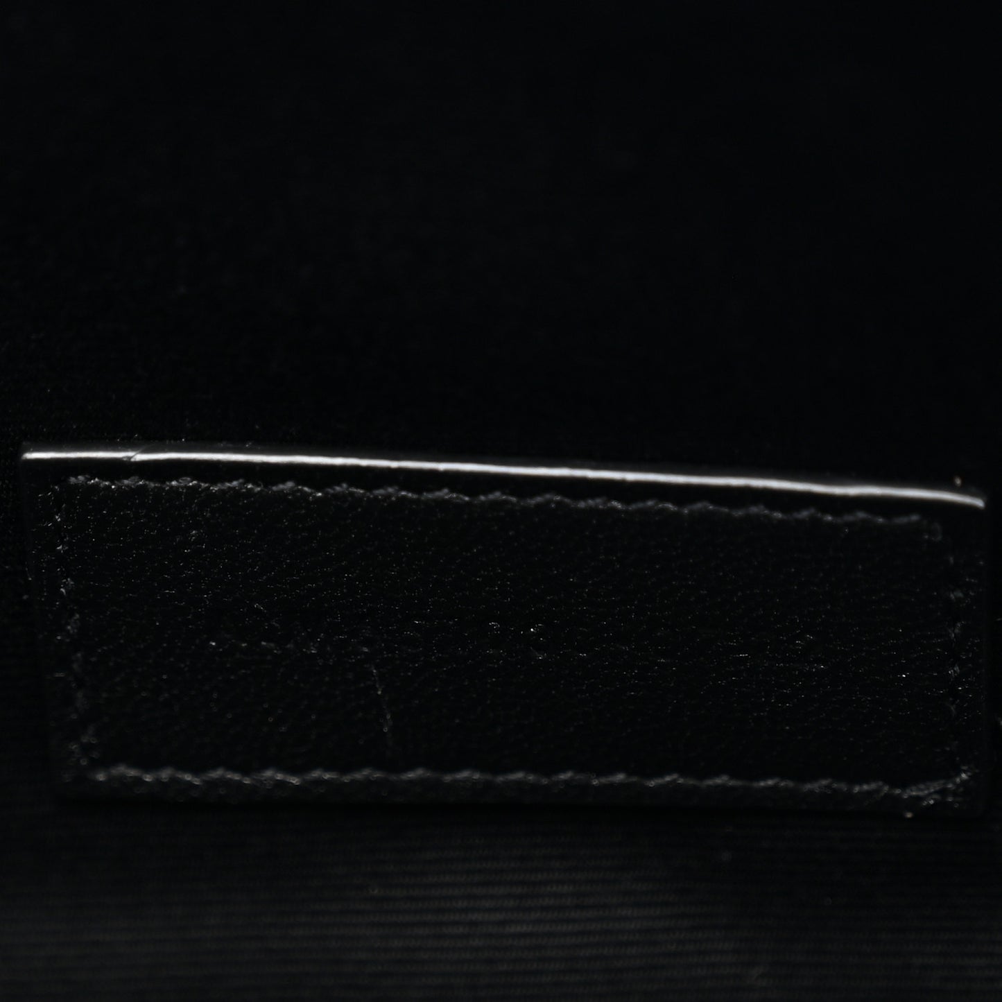 Grain De Poudre Textured Mixed Matelasse Triquilt Monogram Clutch Black