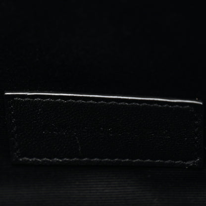 Saint Laurent Grain De Poudre Textured Mixed Matelasse Triquilt Monogram Clutch Black 7 of 7