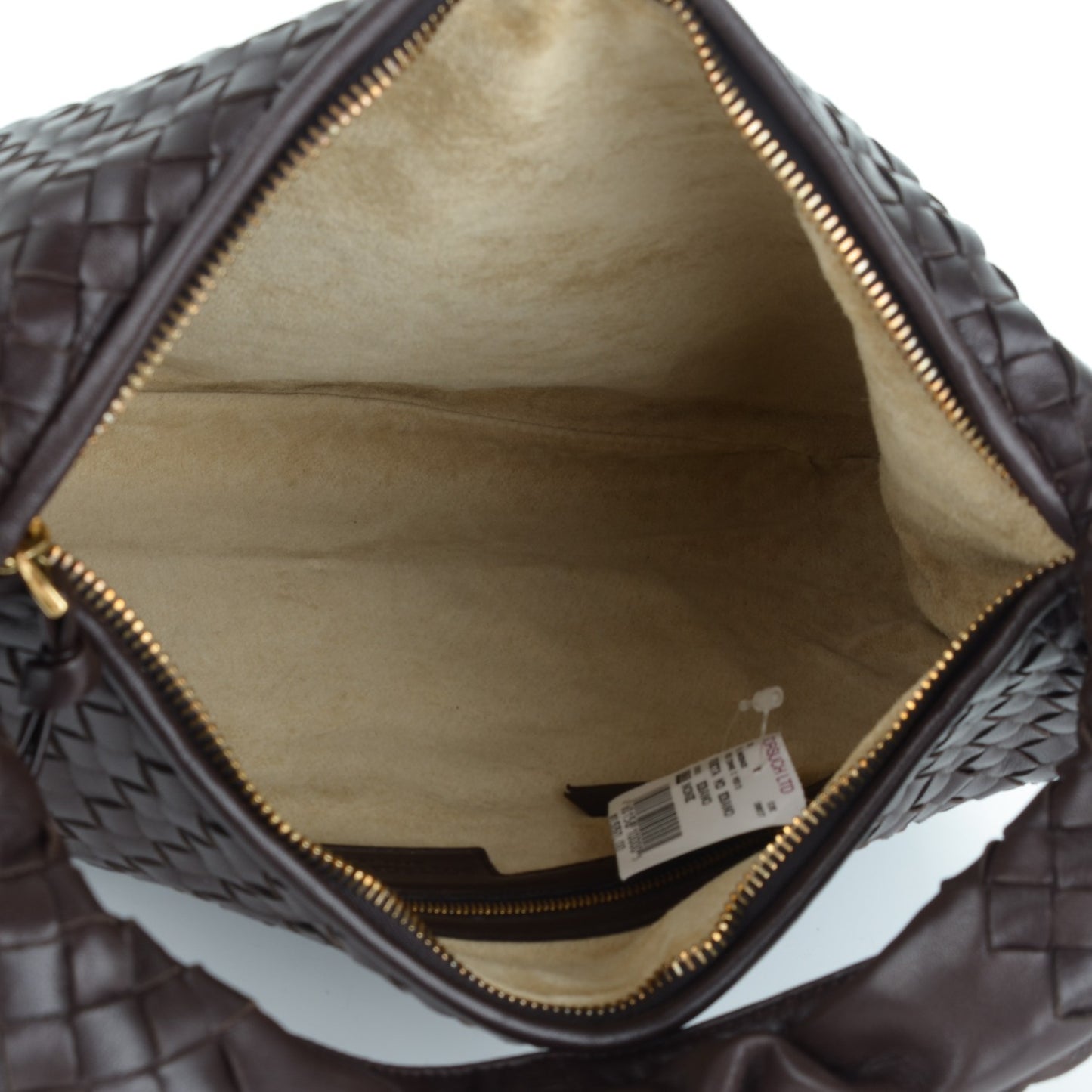 Nappa Intrecciato Medium Veneta Hobo Ebano