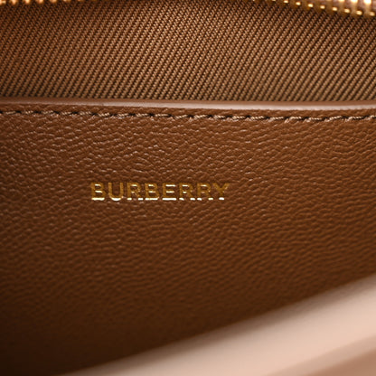 Burberry Calfskin Mega Check Mini Banwell Tote Earth 6 of 10