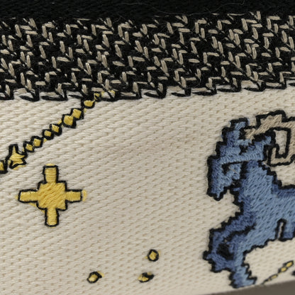 Christian Dior Canvas Pixel Zodiac Embroidered Medium Lady D-Lite Ecru Multicolor 13 of 14