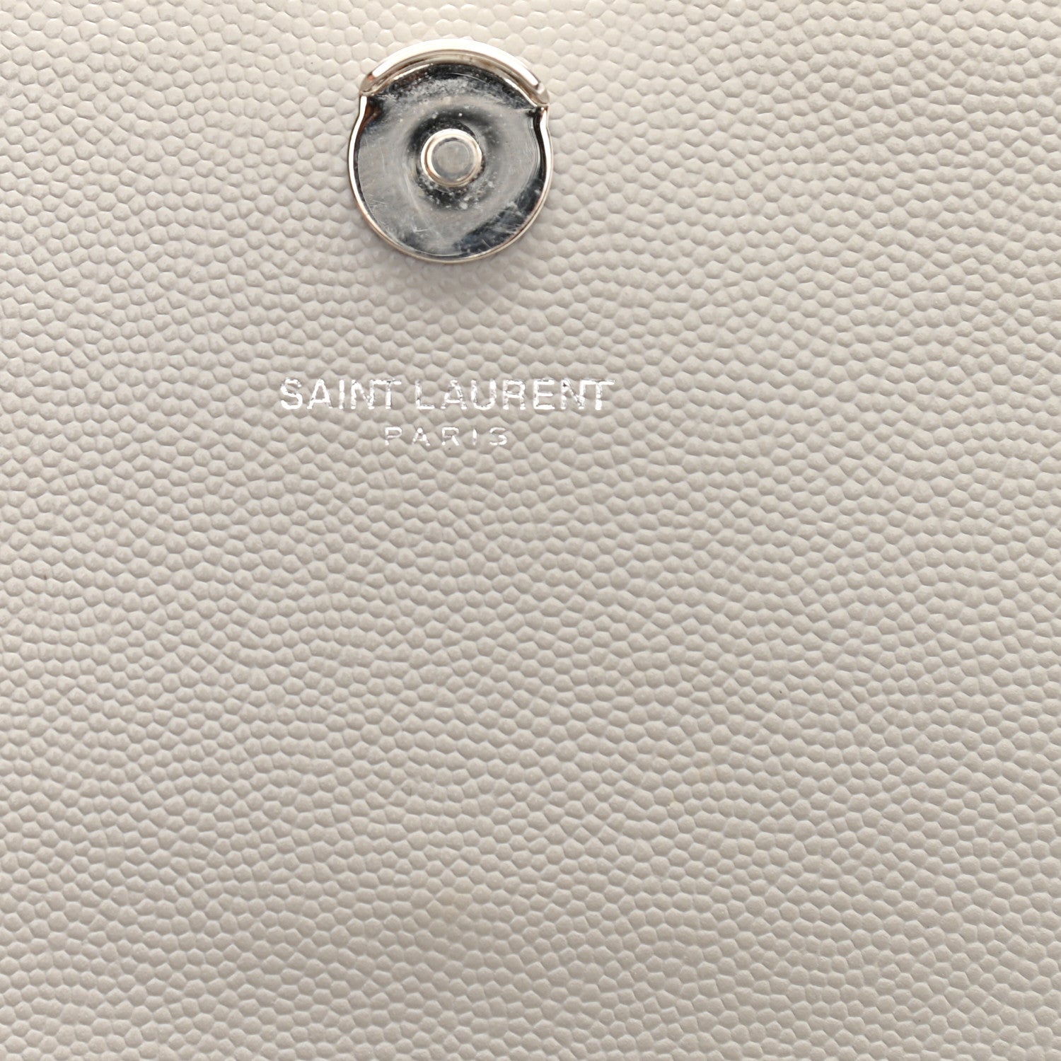 Saint Laurent Grain De Poudre Small Monogram Kate Satchel Blanc Vintage 5 of 12