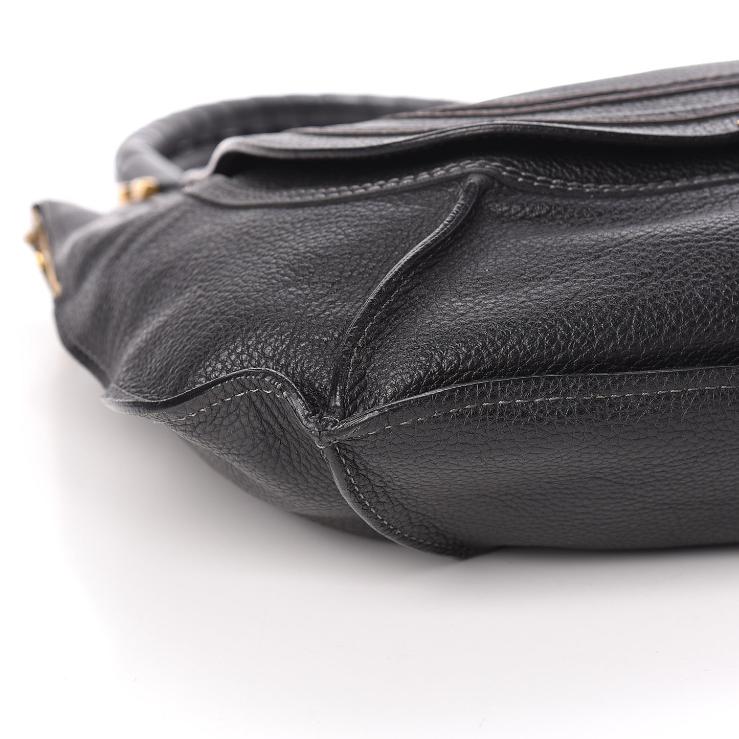 Calfskin Large Marcie Tote Black
