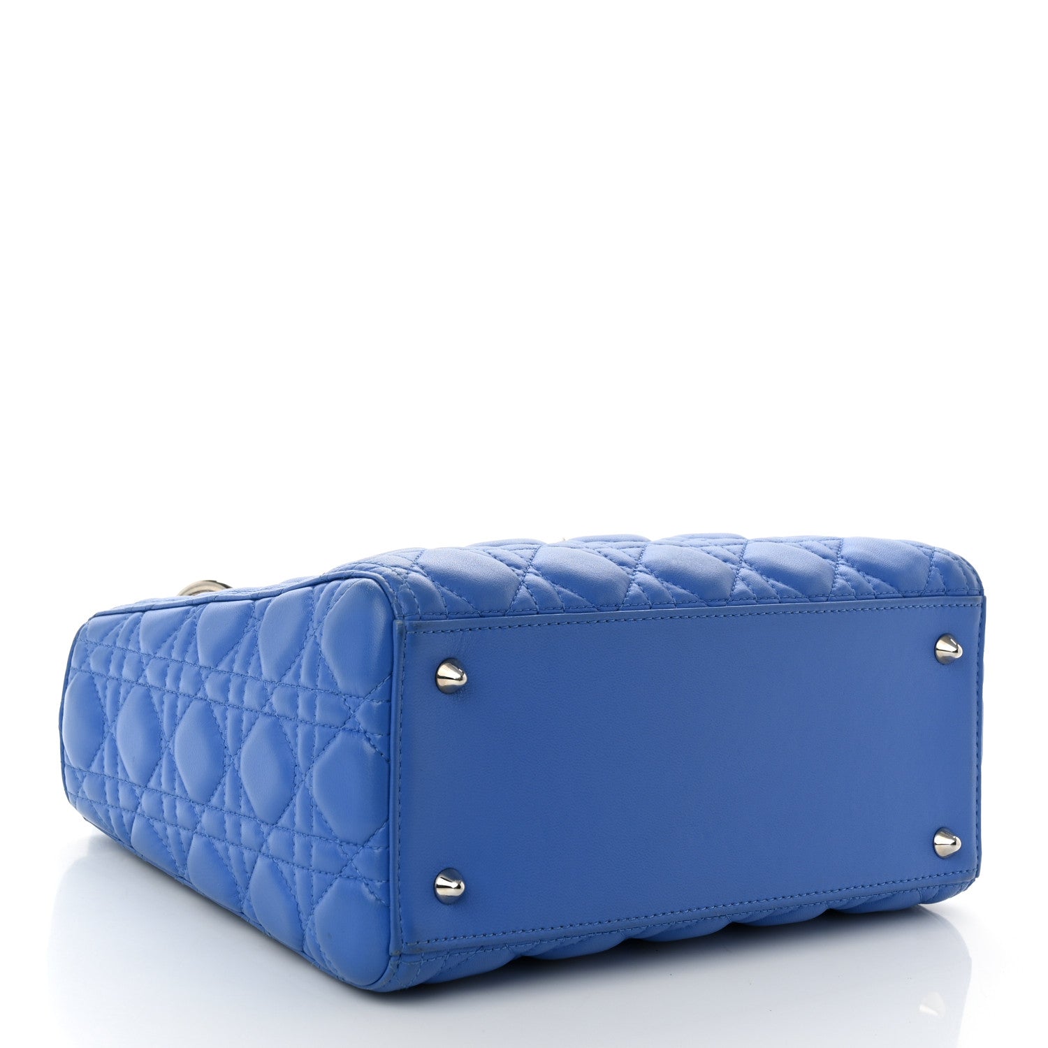Christian Dior Lambskin Cannage Medium Lady Dior Blue Pastel 3 of 10