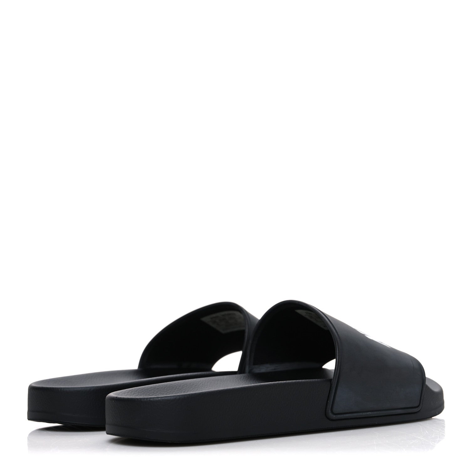 Balenciaga Rubber New York Womens Pool Slide Sandals 39 Black 5 of 10