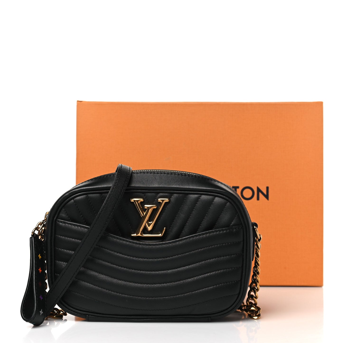 Calfskin New Wave Camera Bag Black