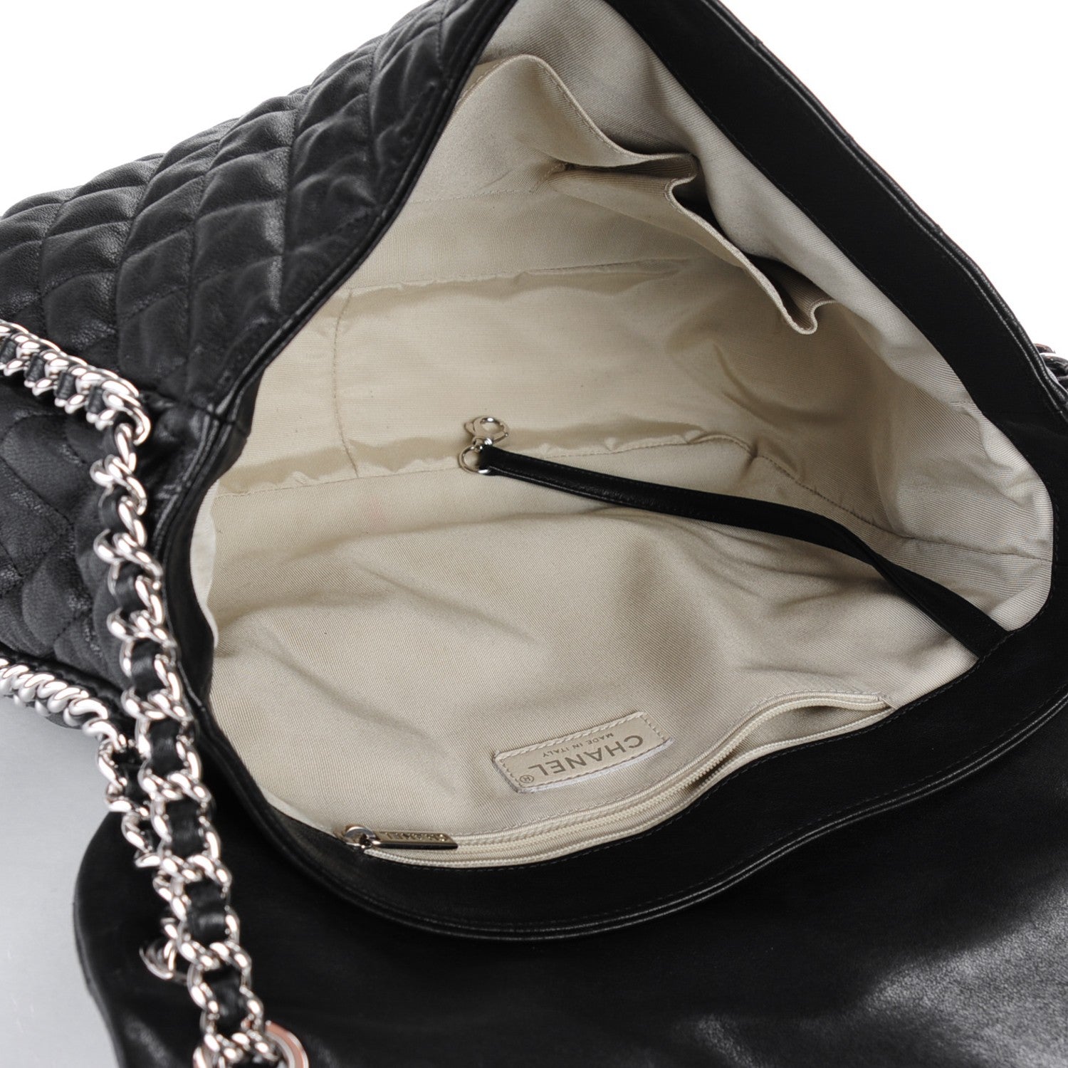 Chanel Washed Lambskin Quilted Maxi Chain Around Flap Black 5 of 7