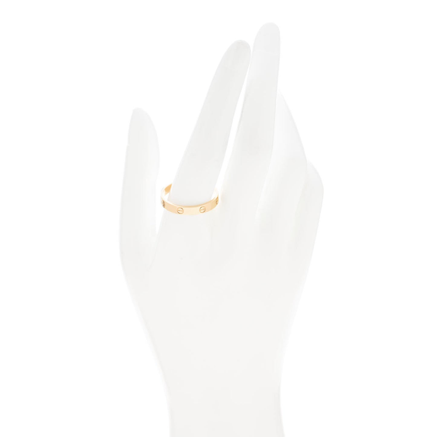 18K Yellow Gold 3.5mm LOVE Wedding Band Ring 66 11.5