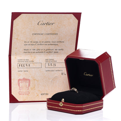 Cartier 18K Pink Yellow White Gold Extra Small Trinity Ring 45 3.25 4 of 4