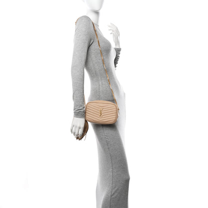 Saint Laurent Grain De Poudre Matelasse Monogram Mini Lou Camera Bag New Powder 2 of 10