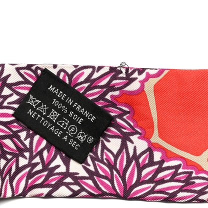 Hermes Silk The Three Graces Twilly Vermillon Fuchsia 4 of 4