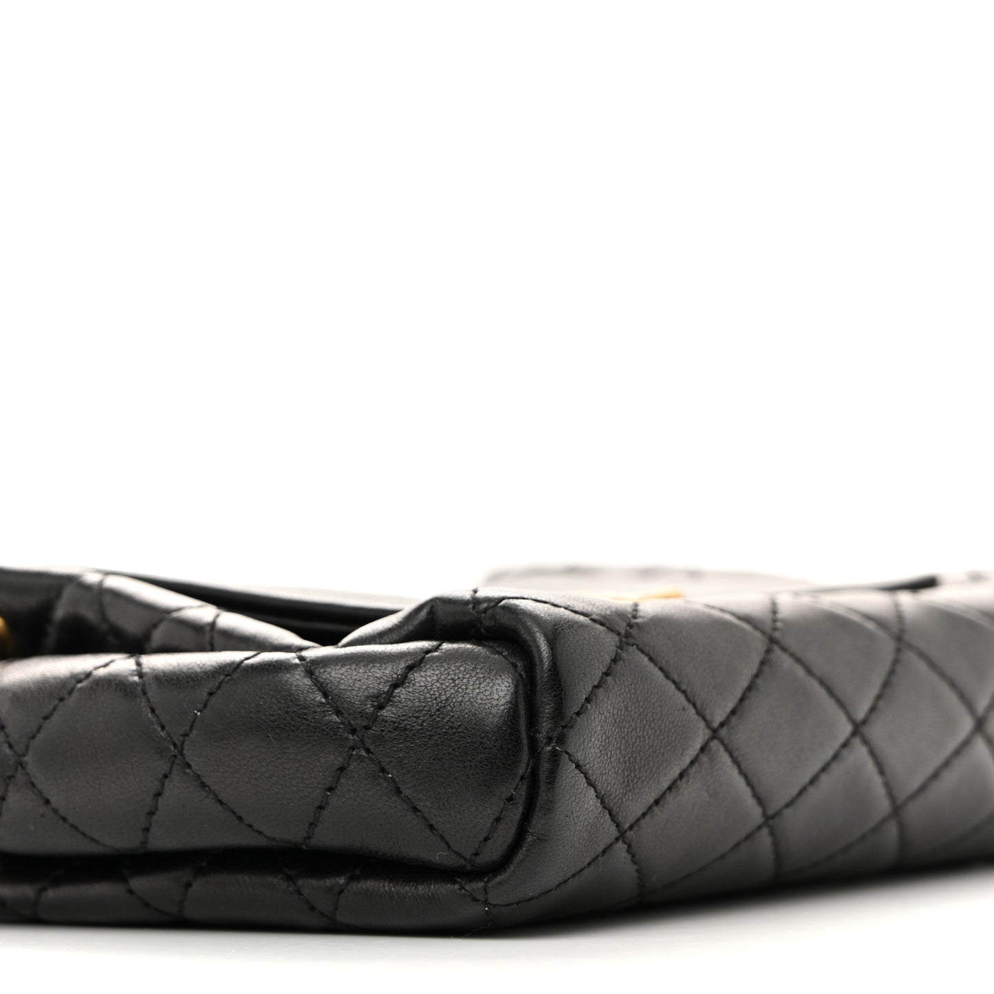 Lambskin Quilted Monogram Mini Nolita Black