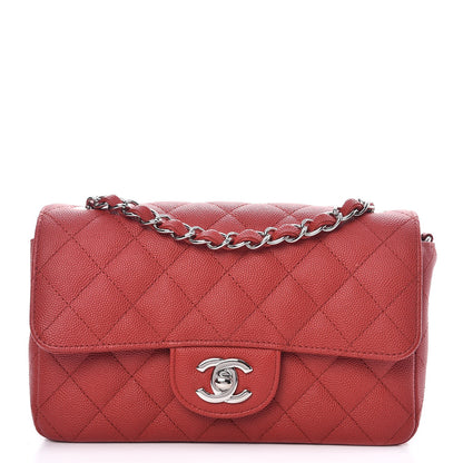 Chanel Caviar Quilted Mini Rectangular Flap Red 1 of 7