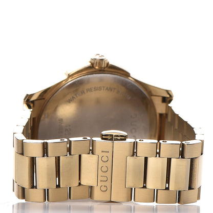 Gucci Stainless Steel 38mm G-Timeless Diamante Quartz Watch Gold 4 of 9