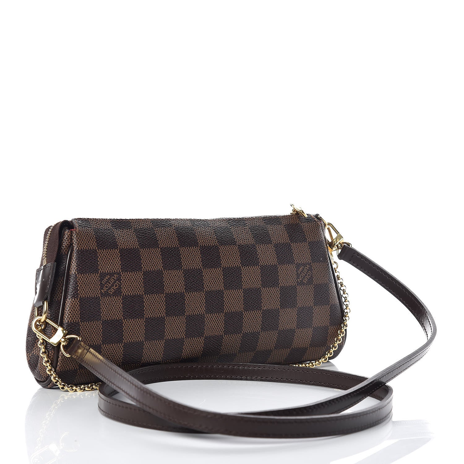 Louis Vuitton Damier Ebene Eva Clutch 3 of 8