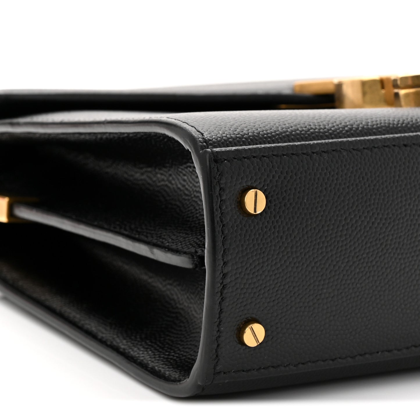 Grain De Poudre Mini Classic Monogram Cassandra Top Handle Black