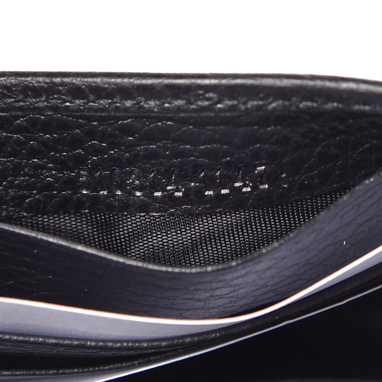 Dollar Calfskin Interlocking G Chain Wallet Black