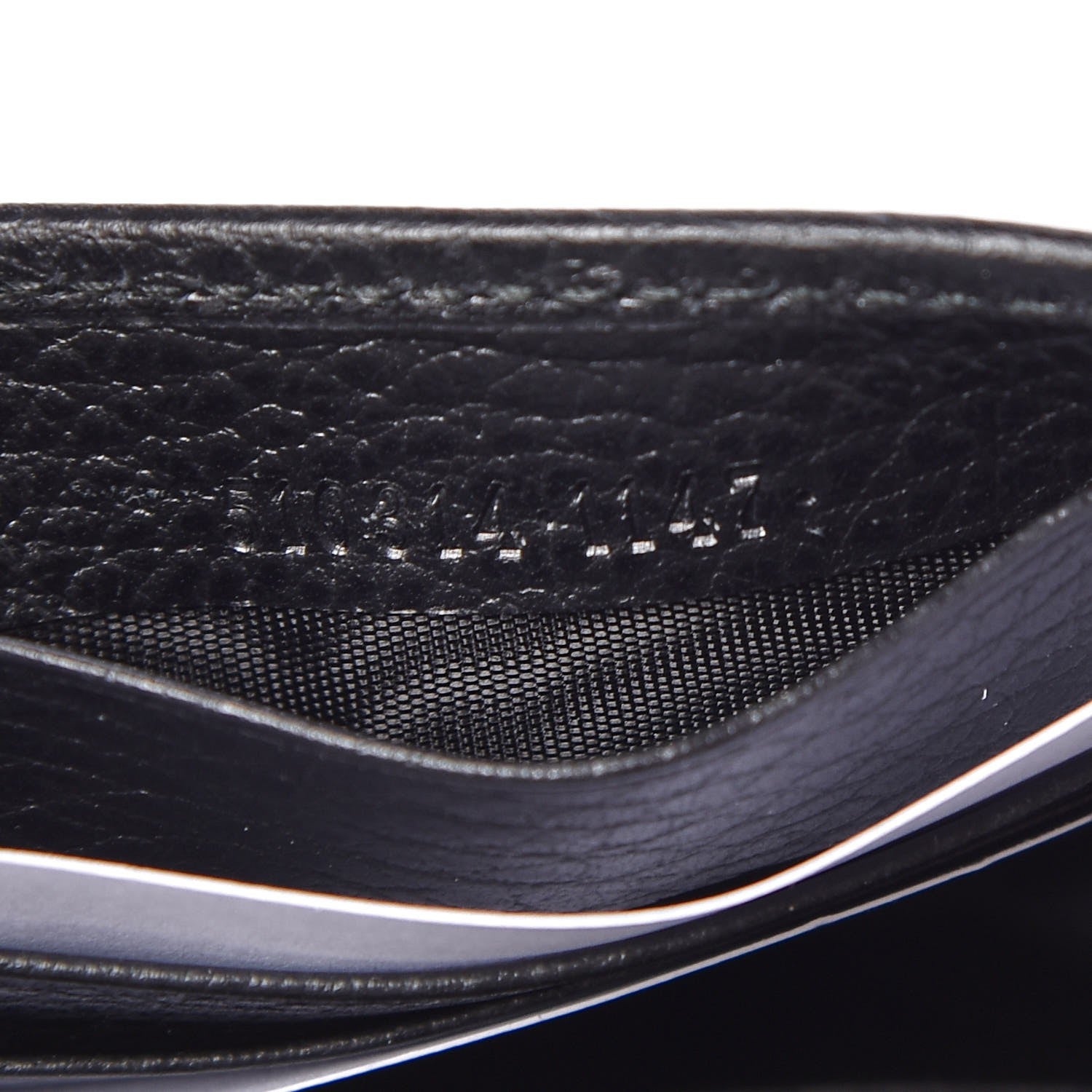 Gucci Dollar Calfskin Interlocking G Chain Wallet Black 7 of 8
