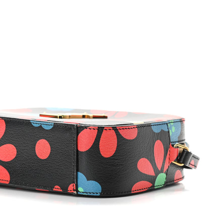 Saint Laurent Calfskin Floral Print Small Classic Monogram Camera Bag Black 9 of 9