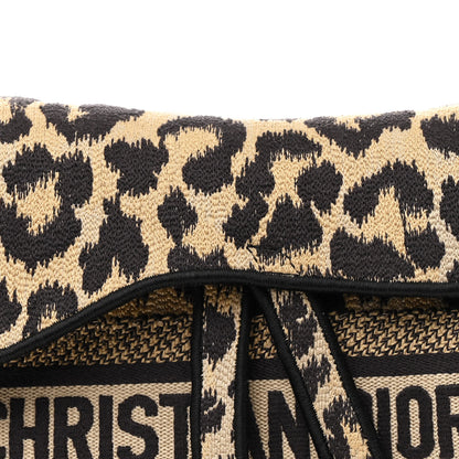 Christian Dior Canvas Mizza Embroidered Saddle Bag Beige Multicolor 8 of 10