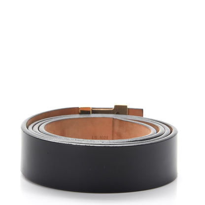 Louis Vuitton Calfskin 30mm LV Initiales Belt 100 40 Black 3 of 12