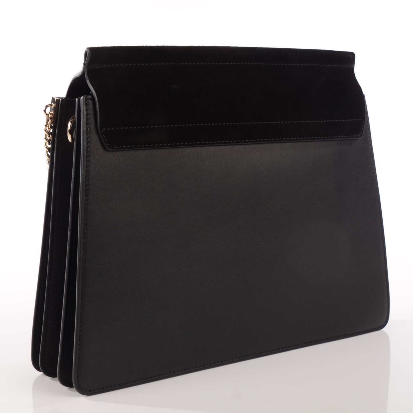 Calfskin Medium Faye Shoulder Bag Black