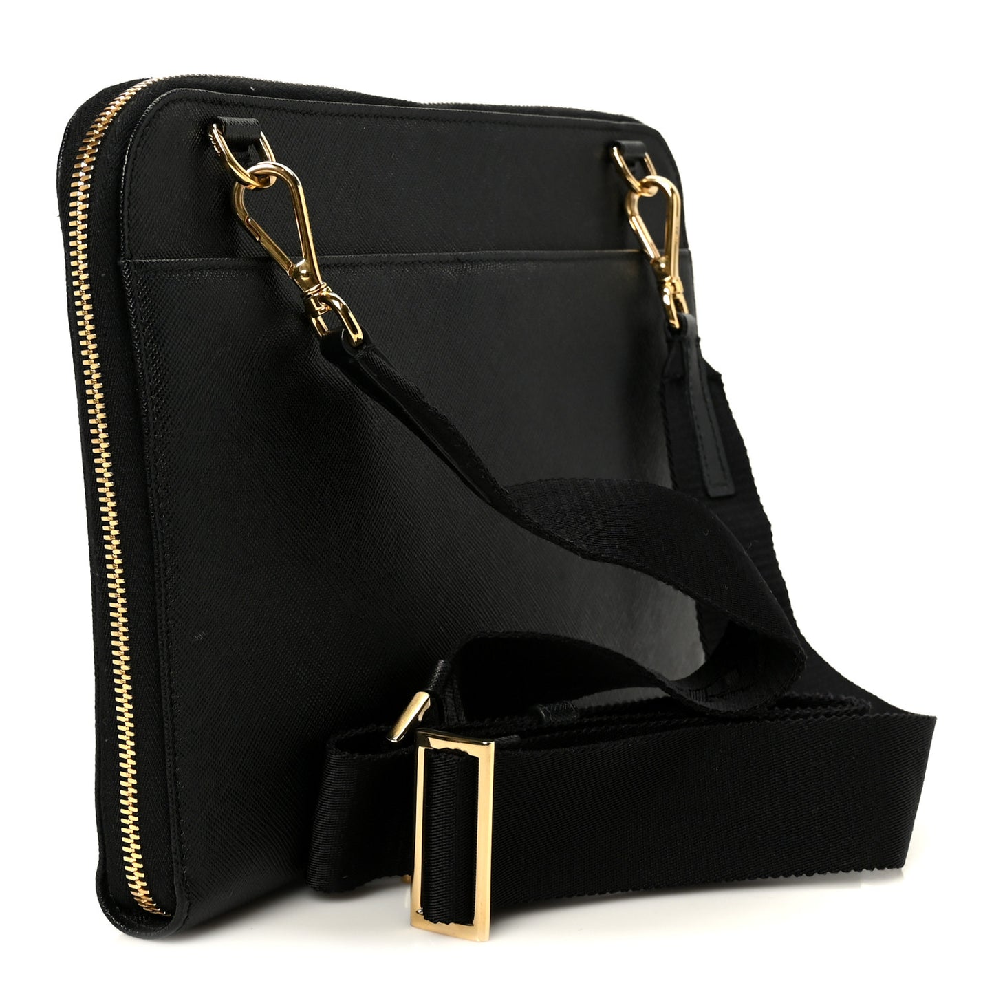 Saffiano Crossbody Bag Black