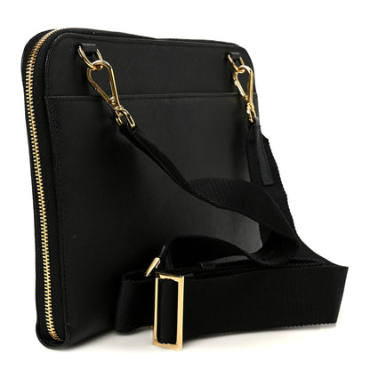 Prada Saffiano Crossbody Bag Black 3 of 9