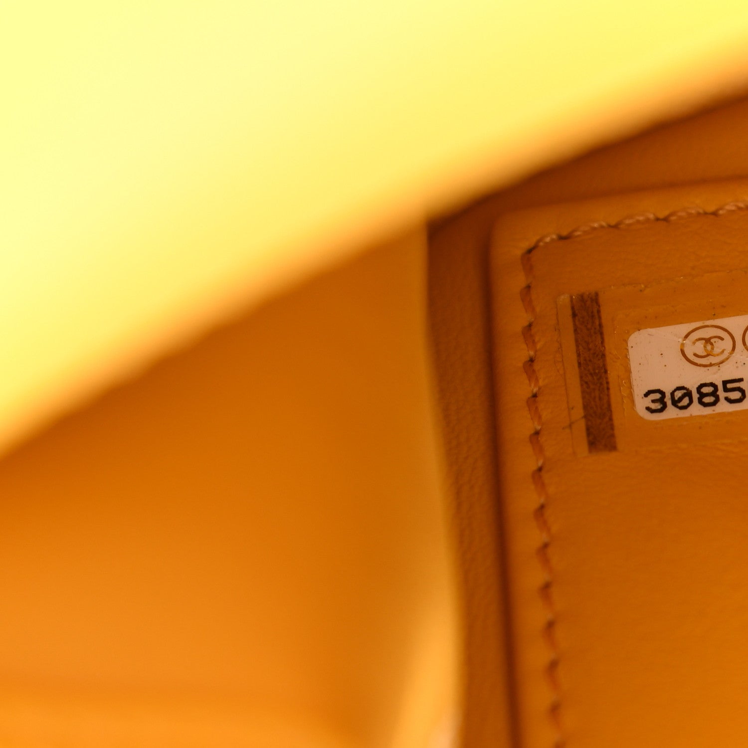 Chanel Lambskin Quilted Small CC Filigree Flap Yellow 7 of 11