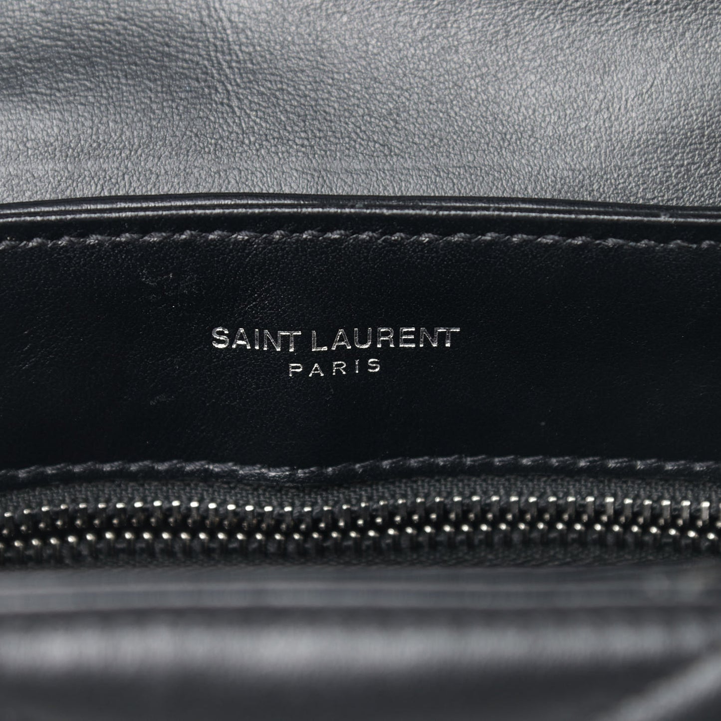 Calfskin Y Quilted Monogram Toy Loulou Crossbody Bag Black
